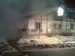 Das niedergebrannte »Haus der Demokratie« in Zossen