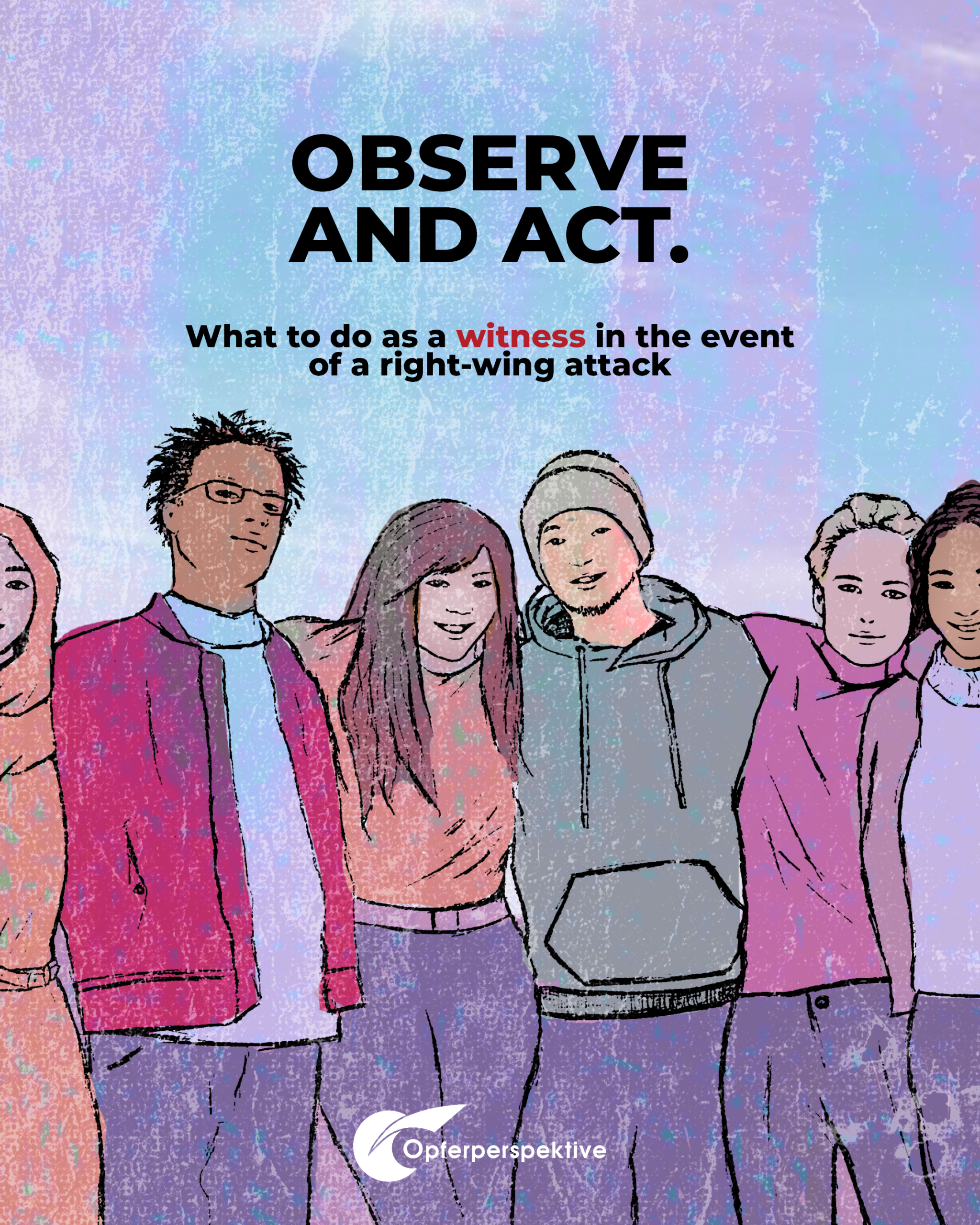 Vorschaubild: Flyer "Observe and act" (englisch)