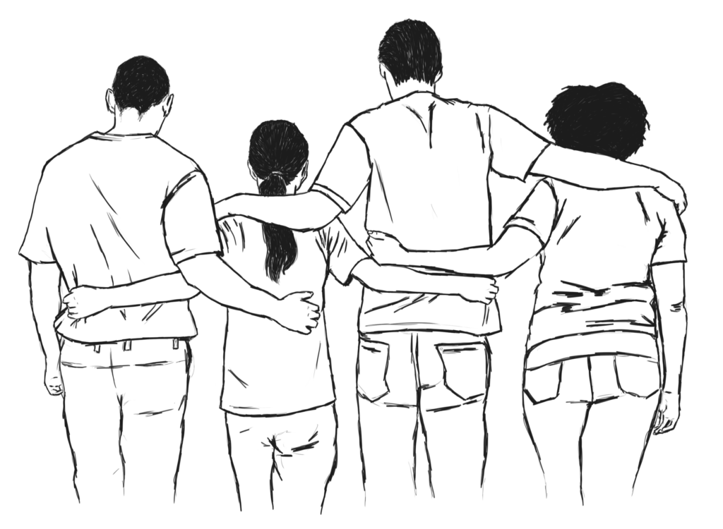 Illustration: Beratung und Unterstützung für Betroffene Illustration: Beratung und Unterstützung für Betroffene | Schmuckbild